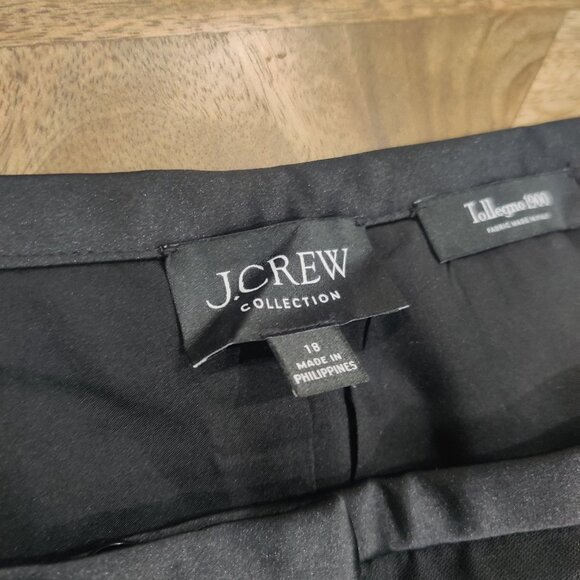 J. Crew Collection wool Tuxedo style pants size 18 New $348.00 - Picture 2 of 3